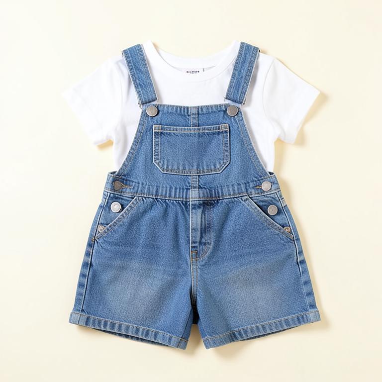 Denim Dungaree Set