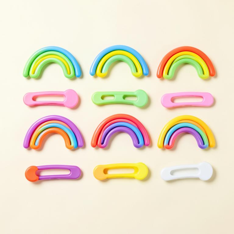 Rainbow Hair Clips